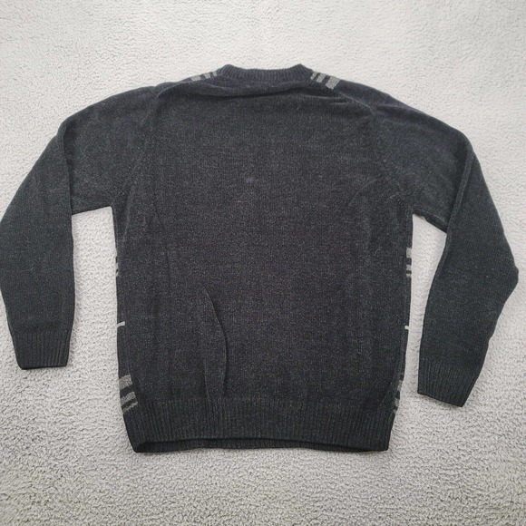 Dockers Sweater Mens Large Black Plaid wool Vintage Long Sleeve Grandpacore - Picture 2 of 12